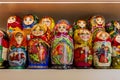 Colorful Russian matreshka dolls for sale