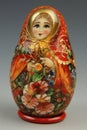 Colorful Russian Nested Matreshka Dolls.