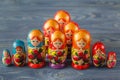 Colorful Russian Nesting Dolls Matreshka Babushka Are Most Popular Souvenir From Russia Royalty Free Stock Photo