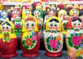 Colorful Russian nesting dolls. Matryoshka doll Royalty Free Stock Photo