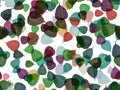 Colorful Sacred fig seamless graphic pattern