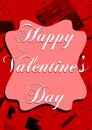 Colorful Saint Valentine's day greeting card