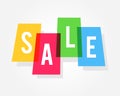 Colorful Sale design concept, banner design strategy