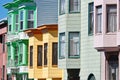 Colorful San Francisco Houses Royalty Free Stock Photo