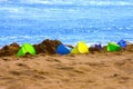 Colorful Sand buckets Royalty Free Stock Photo