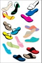 Colorful sandals