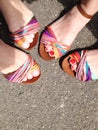 Colorful sandals