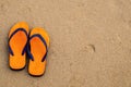 Colorful Sandle on the Beach, Relax Scence in the Vacation Beach