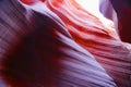 Colorful sandstone in Antelope Slot Canyon in Arizona Royalty Free Stock Photo