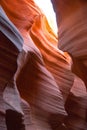 Colorful sandstone in Antelope Slot Canyon in Arizona Royalty Free Stock Photo