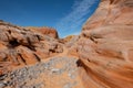 Colorful sandstone canyon in valley of fire