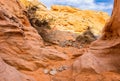 Colorful Sandstone Rock Formations on The Prospect Trail, Valley Of Fire State Park