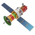 Colorful Satellite Illustration on transparent background Royalty Free Stock Photo