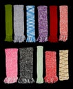 Colorful scarfs Royalty Free Stock Photo