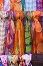 Colorful scarfs Royalty Free Stock Photo