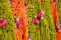 Colorful scarfs displayed in a market in Morocco Royalty Free Stock Photo