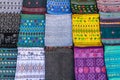 Colorful scarfs at a night market, Luang Prabang, Laos Royalty Free Stock Photo