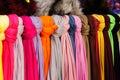 Colorful scarfs Royalty Free Stock Photo