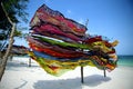 Colorful scarves in Kenya Royalty Free Stock Photo