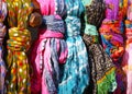 Colorful scarves Royalty Free Stock Photo