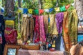 Colorful scarves for sale at the Lady of the Lakes Renaissance Faire - Tavares, Florida, USA