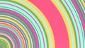 Colorful scene with variable radial bumped stripes Royalty Free Stock Photo