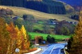 Colorful scenic view of the Scottish highlands in summer Royalty Free Stock Photo