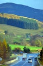 Colorful scenic view of the Scottish highlands in summer