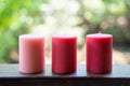 colorful scented candle for meditation