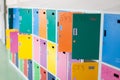 Colorful school lockers Royalty Free Stock Photo