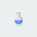 Colorful science symbol - laboratory beaker