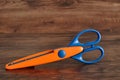 A colorful scissor that cut a zigzag pattern