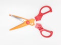 Colorful Scissor Design with Various Paper Pattern Cutting for Children Education in White Background 02