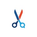 Colorful Scissors Icon Royalty Free Stock Photo