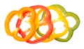 Colorful scliced pepper Royalty Free Stock Photo