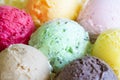 Colorful scoops ice cream background concept Royalty Free Stock Photo