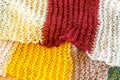 Colorful scraf of wool as a bckground Royalty Free Stock Photo