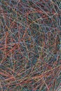 Colorful scrap cable wire as background Royalty Free Stock Photo