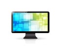 Colorful screen saver on a tv. illustration design Royalty Free Stock Photo