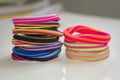 Colorful scrunchy Royalty Free Stock Photo