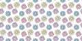 Colorful scrunchy repeat pattern hair tie vector background Royalty Free Stock Photo