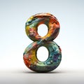 Colorful Sculpted Impressionism: The Enigmatic Number Eight