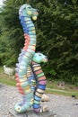 Colorful Sea Horse Sculptures