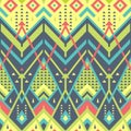 Colorful Seamless Chevron Pattern for Textile Design