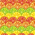 Colorful seamless citrus background