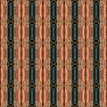 Colorful seamless embroidery pattern Ikat ethnic design ornament Geometric embroidery style Seamless striped pattern Design for