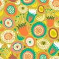 Colorful seamless floral pattern