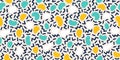 Colorful seamless geometric pattern. Modern abstract background. Hipster Memphis style