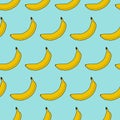 Colorful seamless pattern of bananas.