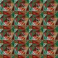Colorful seamless pattern. Consists of geometric elements. Royalty Free Stock Photo